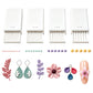 💅 BŁYSKAWICZNA PROMOCJA – 50% ZNIŻKI! 🎨 Płytki do formowania kulek z gliny – 4 precyzyjne rozmiary (2/3/4/5 mm), dwustronne, z lekkiego PLA, do paznokci 3D/biżuterii/miniatur – róż/szary/biały 🏆