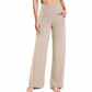 Pantalon large élastique taille haute pour femme - super extensible