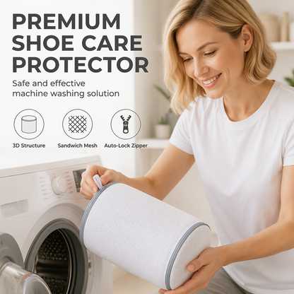 Filet de Lavage pour Chaussures en Maille Sandwich pour Machine à Laver