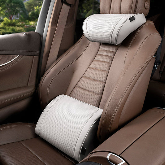 🔥 50% DE RÉDUCTION ! ✨Ensemble appui-tête et coussin lombaire ergonomiques pour siège auto