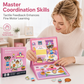🧩🧒 Livre magnétique silencieux pour enfants – Scènes pliables, éducatif et magnétique, stimule la créativité et l’apprentissage, le compagnon idéal des trajets en train et des repas au restaurant sans écran 📚✈️