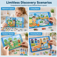 🧩🧒 Livre magnétique silencieux pour enfants – Scènes pliables, éducatif et magnétique, stimule la créativité et l’apprentissage, le compagnon idéal des trajets en train et des repas au restaurant sans écran 📚✈️