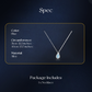 Elegant Blue Teardrop Necklace for Women