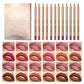 Coffret de 12 Crayons Contour des Lèvres Anti-Transfert