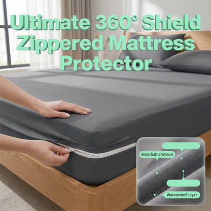 Protège-Matelas à Fermeture Éclair avec Tissu Respirant
