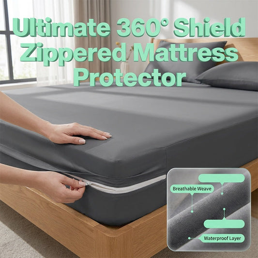 Protège-Matelas à Fermeture Éclair avec Tissu Respirant