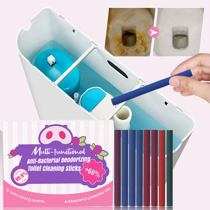 Bâtons de Nettoyage pour Toilettes Multifonctionnels, Antibactériens et Désodorisants